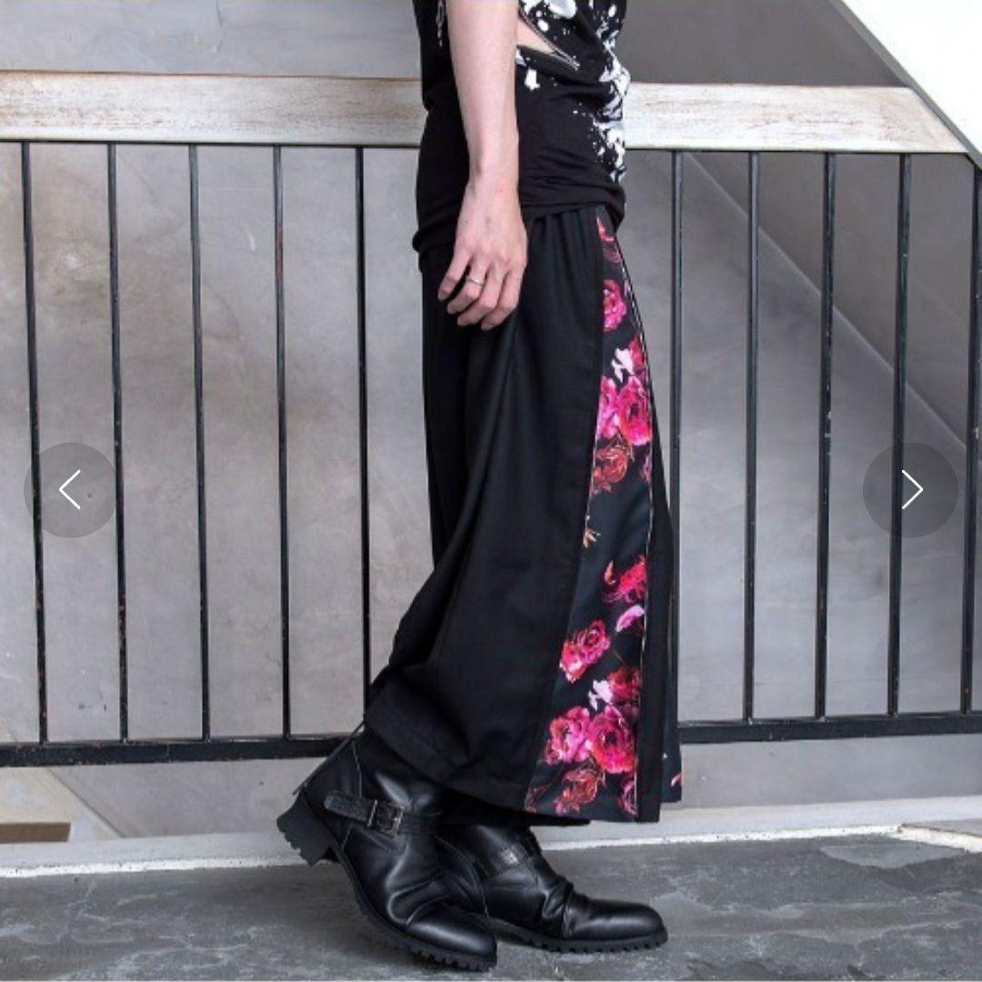 CIVARIZE Detectフラワー柄マチ付きZIPワイドパンツ