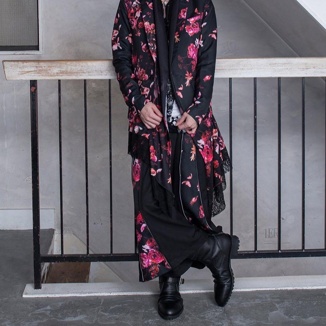 CIVARIZE Detectフラワー柄マチ付きZIPワイドパンツ