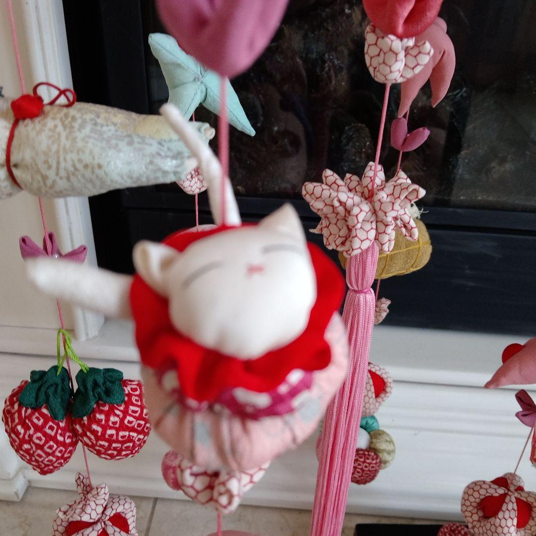 豪華　吊るし飾り　吊るし雛　下げもん7本 ちりめん細工　ハンドメイド　ひな祭り