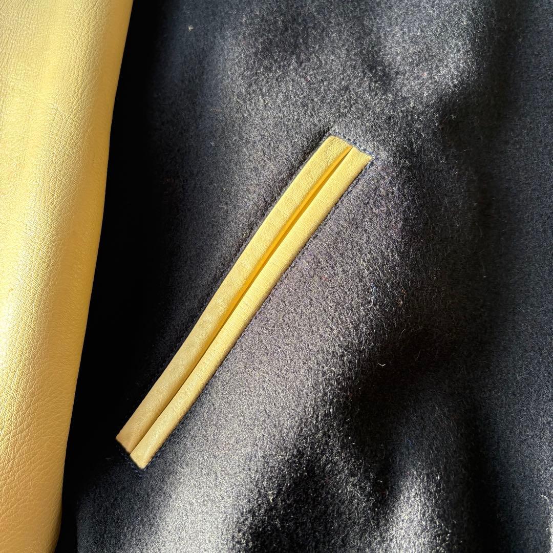 VAN JACKET ヴァンジャケット バックロゴ スタジャン ブラック M