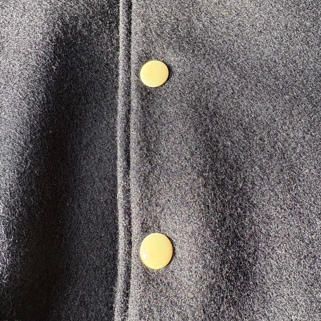 VAN JACKET ヴァンジャケット バックロゴ スタジャン ブラック M