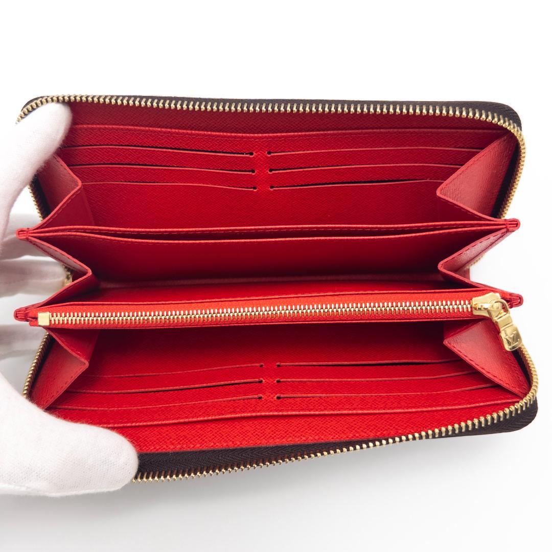 【未使用品級】ルイヴィトン ジッピー・ウォレット モノグラム コクリコ