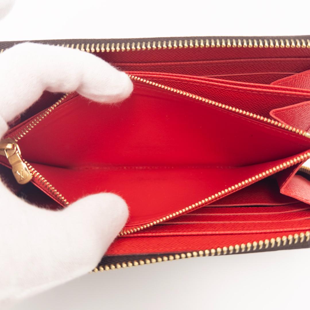 【未使用品級】ルイヴィトン ジッピー・ウォレット モノグラム コクリコ