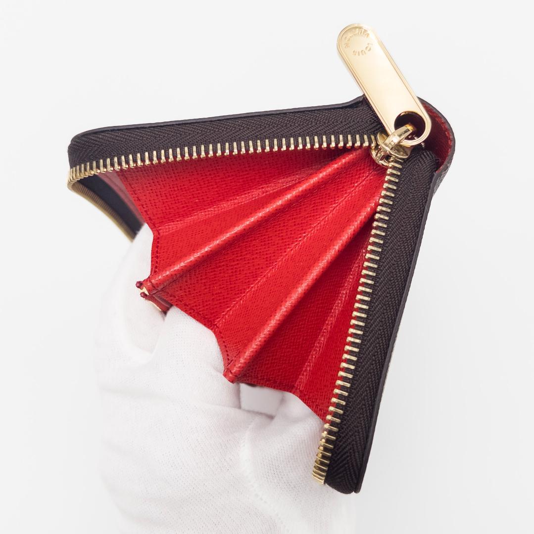 【未使用品級】ルイヴィトン ジッピー・ウォレット モノグラム コクリコ