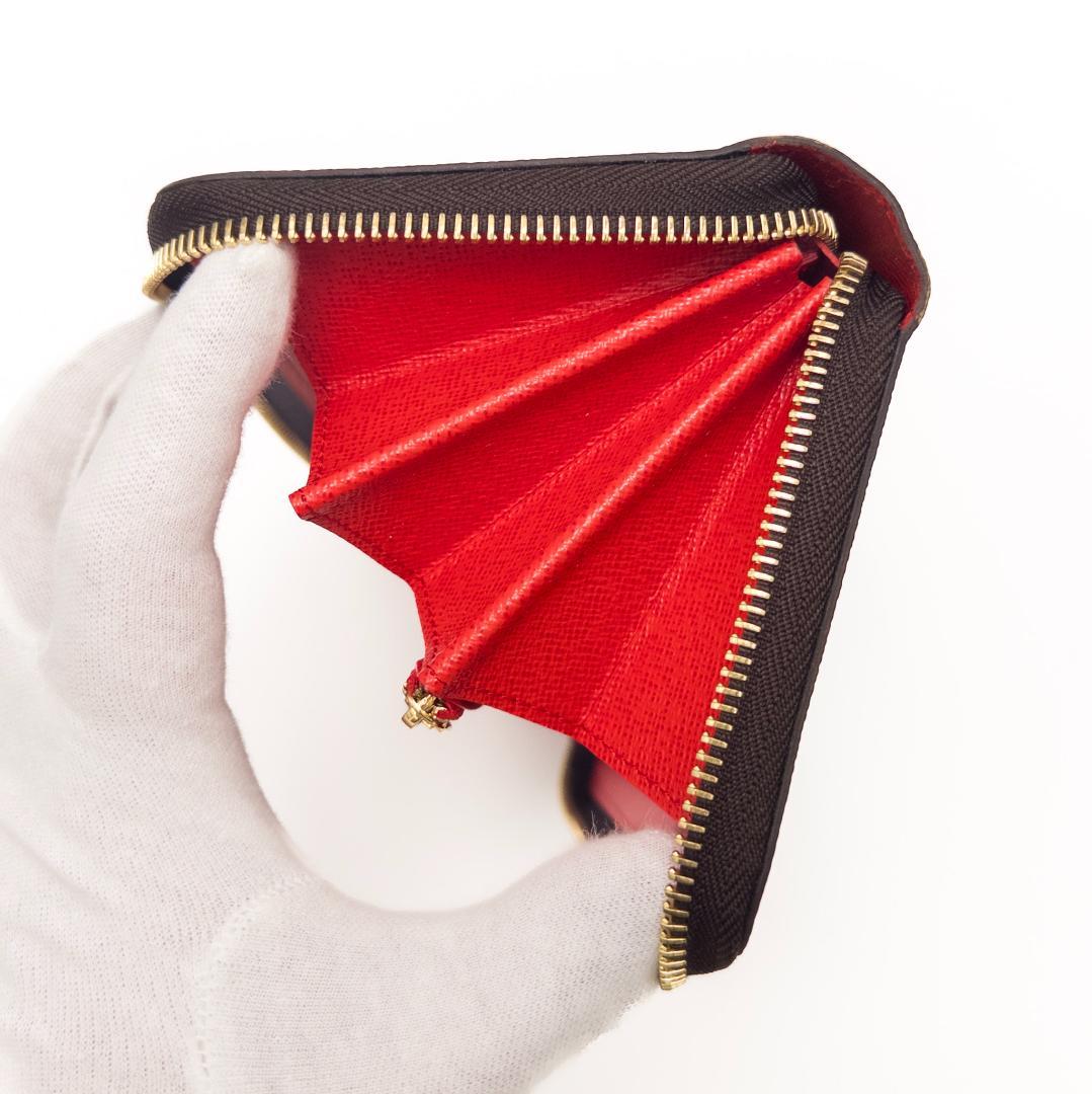 【未使用品級】ルイヴィトン ジッピー・ウォレット モノグラム コクリコ