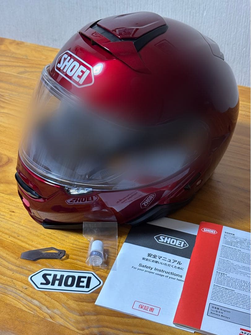 お*ち様 SHOEI NEOTEC II ワインレッド システムヘルメット