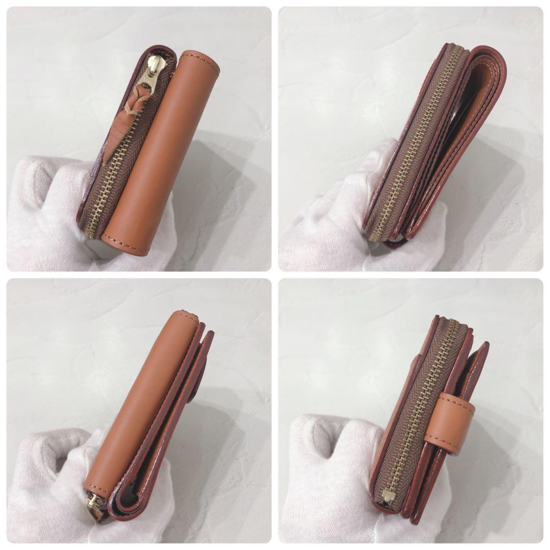 ☆美品☆ ITAGAKI 二つ折り財布 キャメル レザー シンプル メンズ