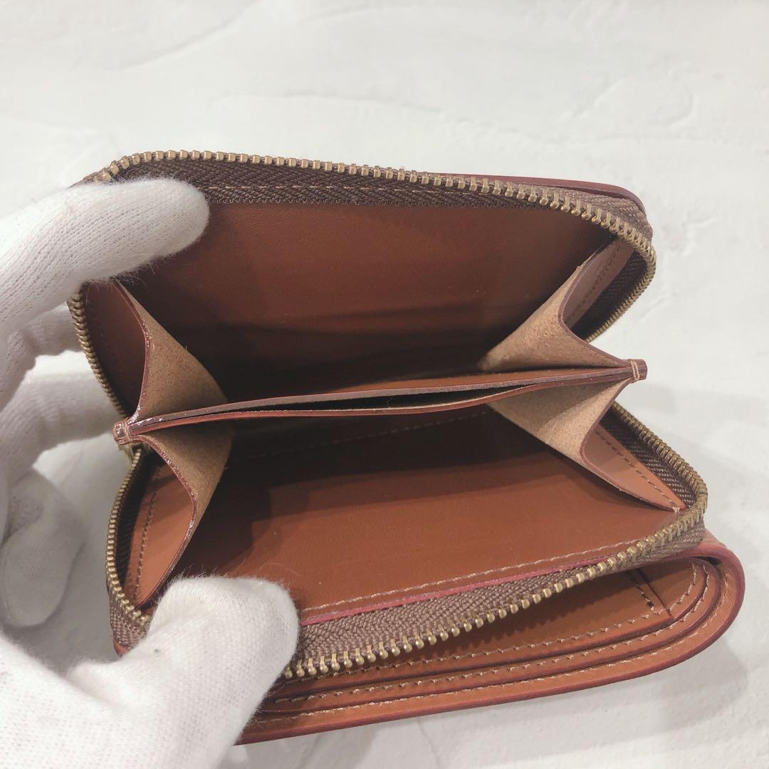 ☆美品☆ ITAGAKI 二つ折り財布 キャメル レザー シンプル メンズ