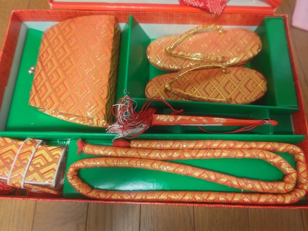 大特価!!　七五三3歳　被布、帯　着物フルセット　ゆき、着丈サイズ調整付き