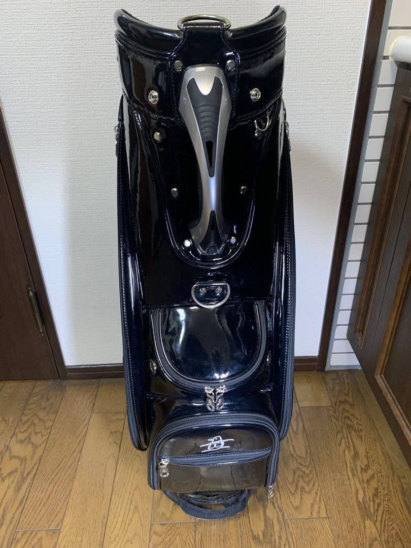 Munsingwear 黒 キャディバッグ　ゴルフバッグ　美品