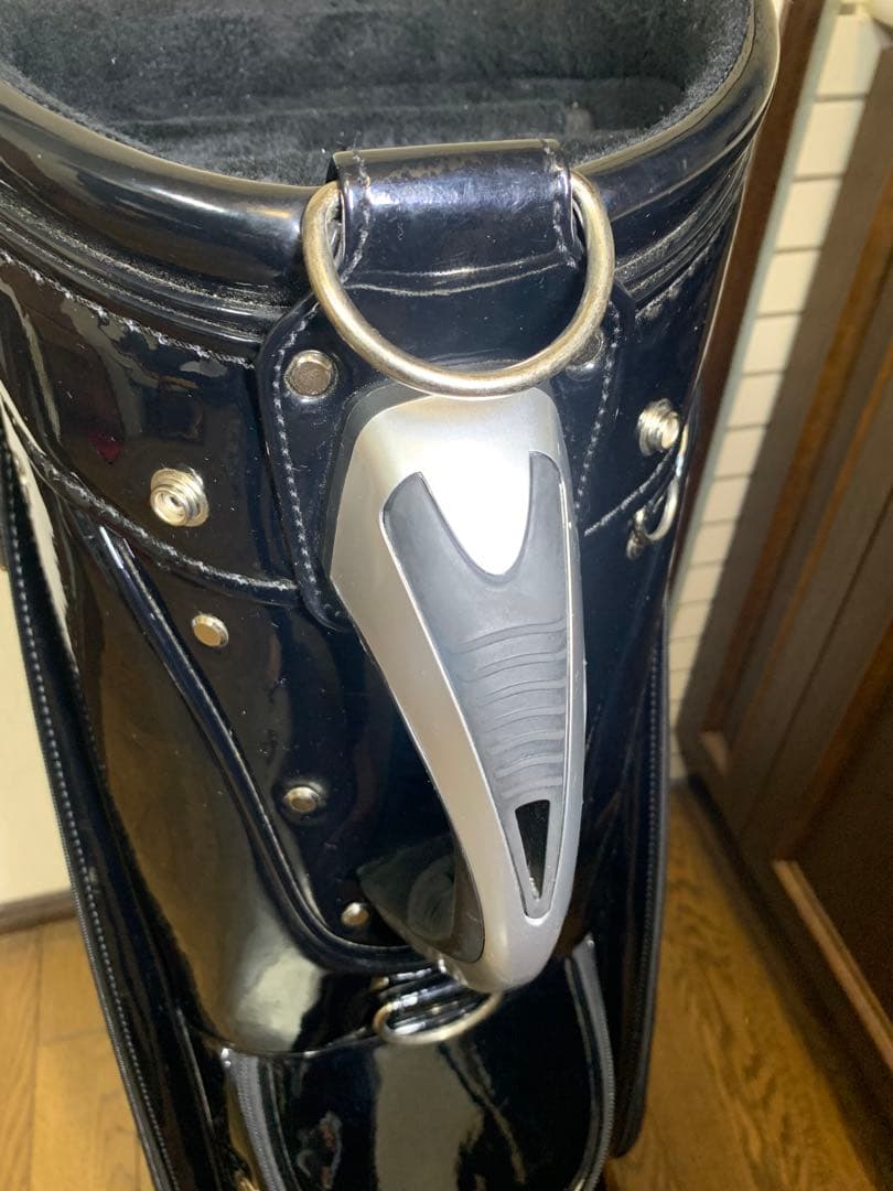 Munsingwear 黒 キャディバッグ　ゴルフバッグ　美品