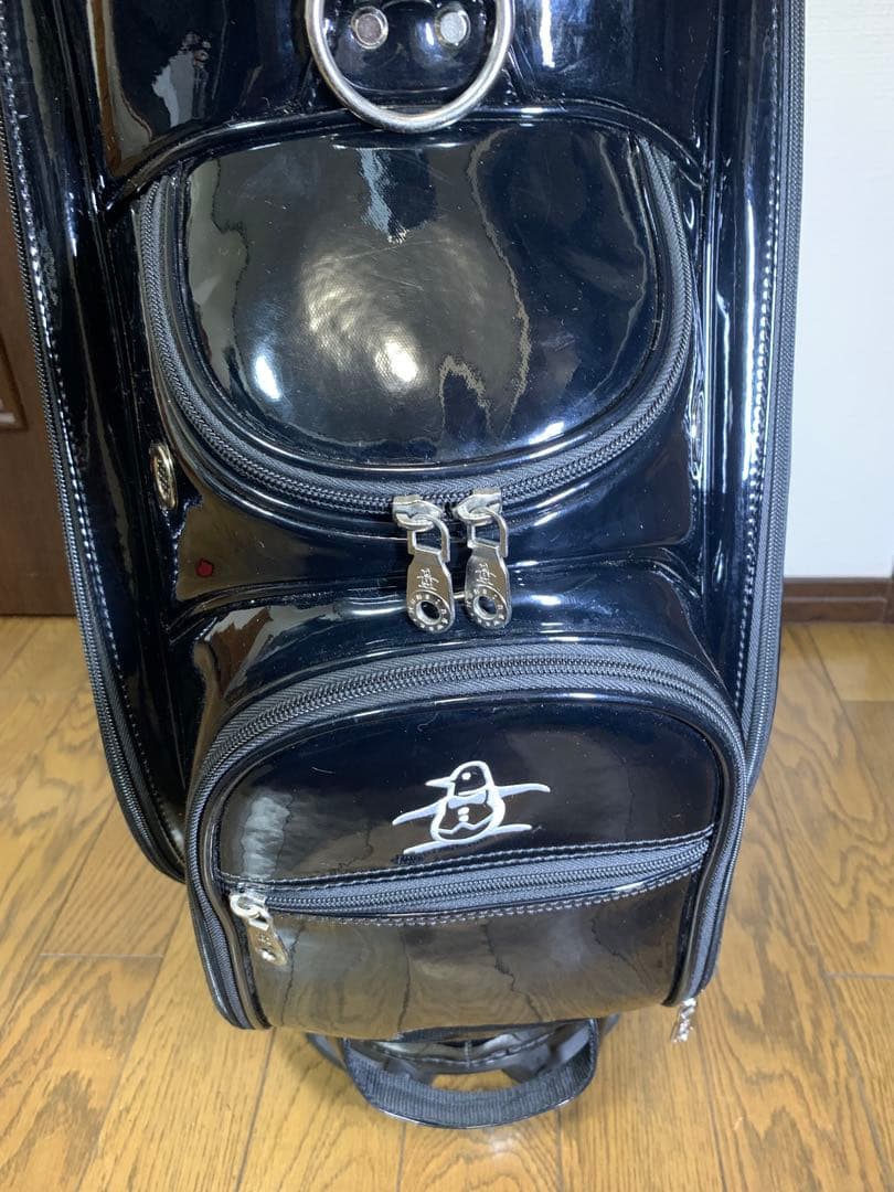 Munsingwear 黒 キャディバッグ　ゴルフバッグ　美品