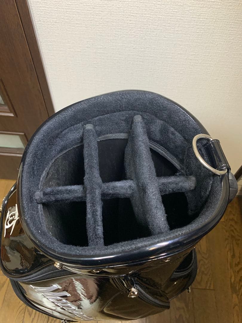 Munsingwear 黒 キャディバッグ　ゴルフバッグ　美品