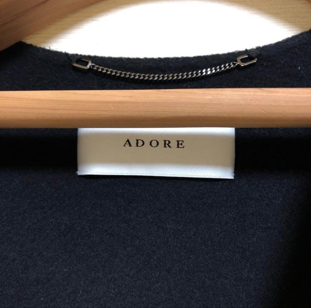 超美品　ADORE アドーア　ノーカラーコート