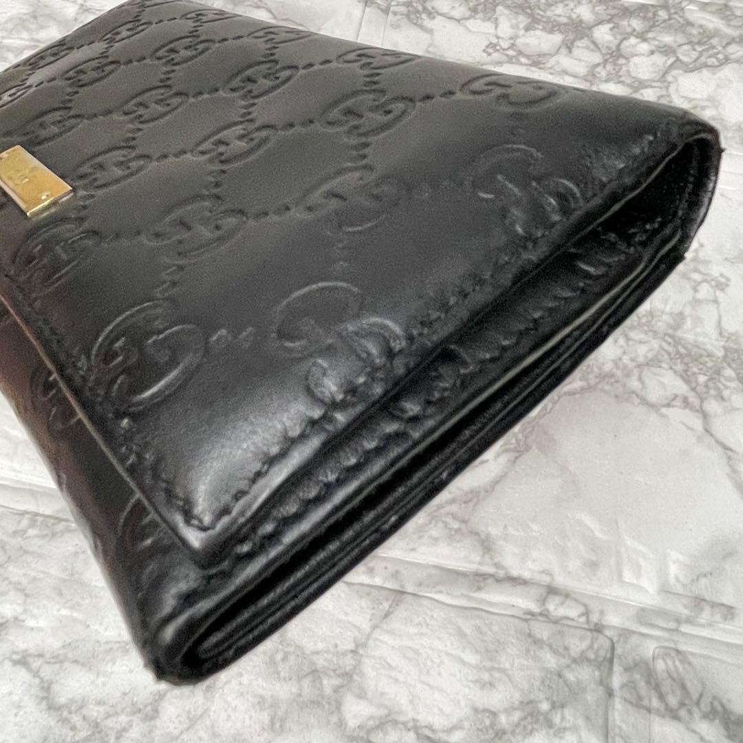 グッチ GUCCI グッチシマ 長財布 GGレザー ブラック
