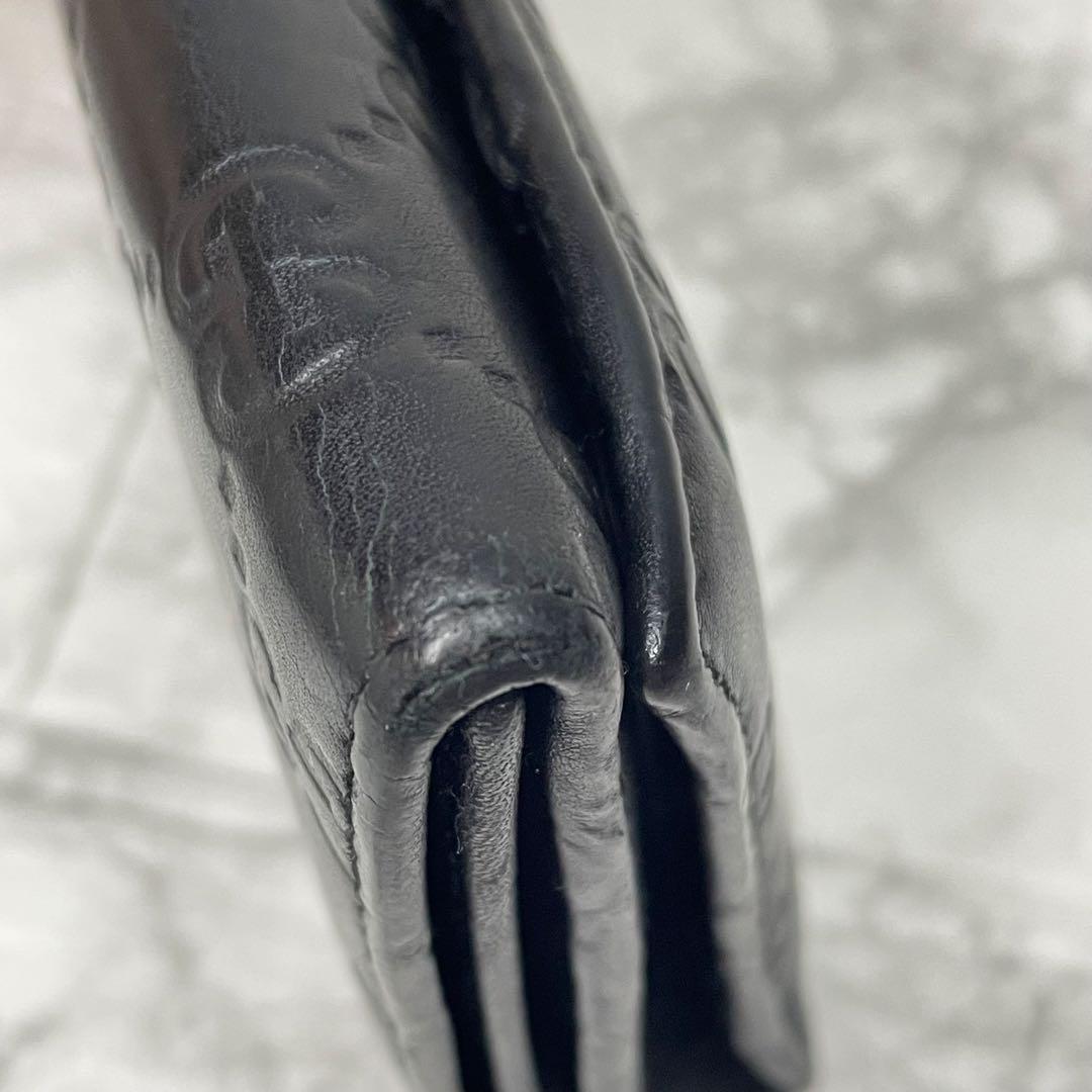 グッチ GUCCI グッチシマ 長財布 GGレザー ブラック