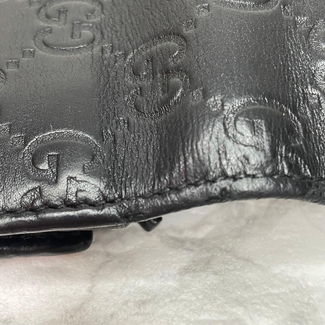グッチ GUCCI グッチシマ 長財布 GGレザー ブラック