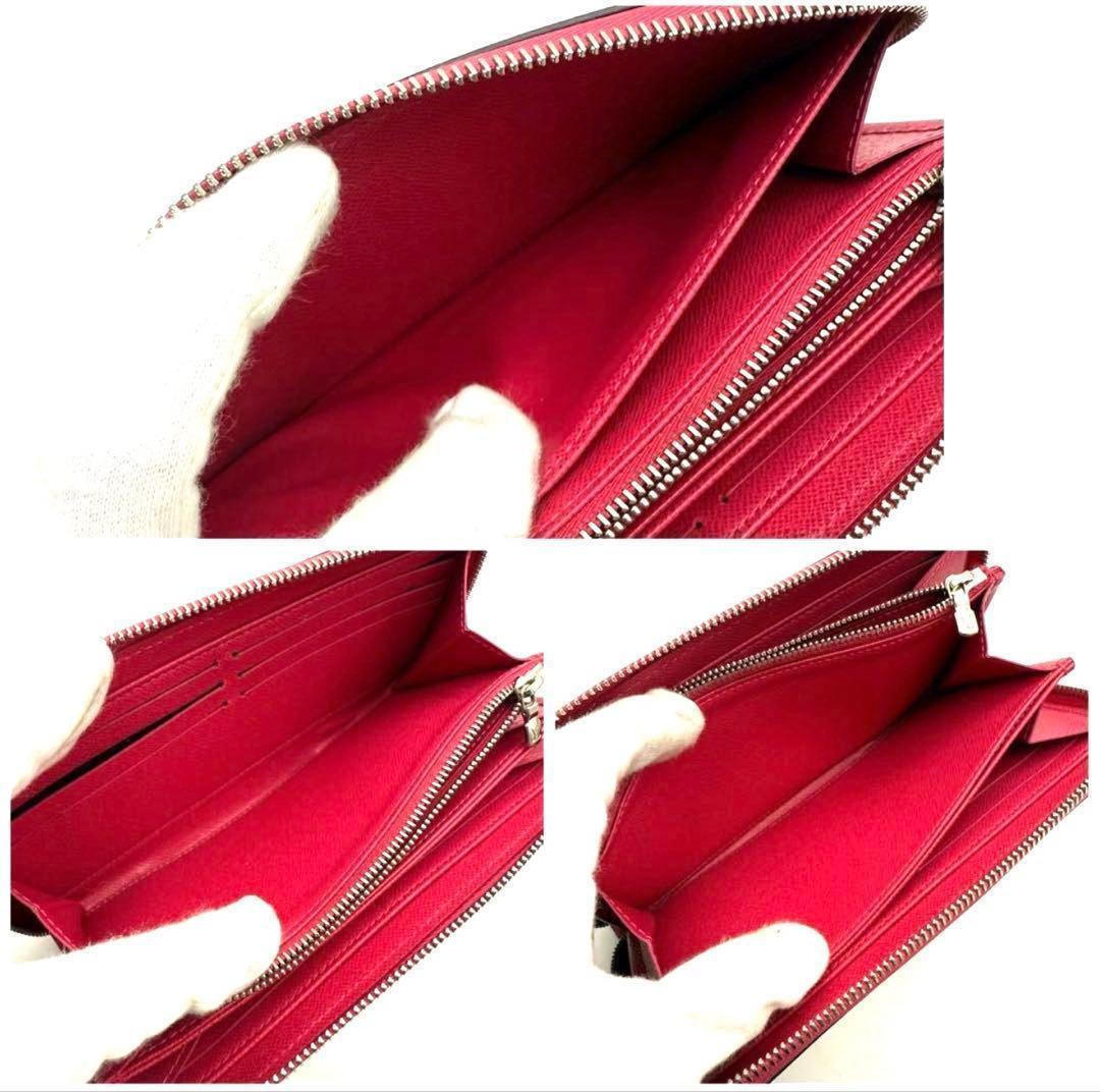 【極上美品】新型 ルイヴィトン エピ ジッピーウォレット ピンク 長財布