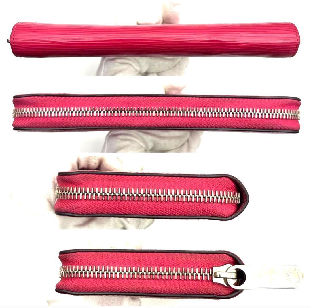 【極上美品】新型 ルイヴィトン エピ ジッピーウォレット ピンク 長財布