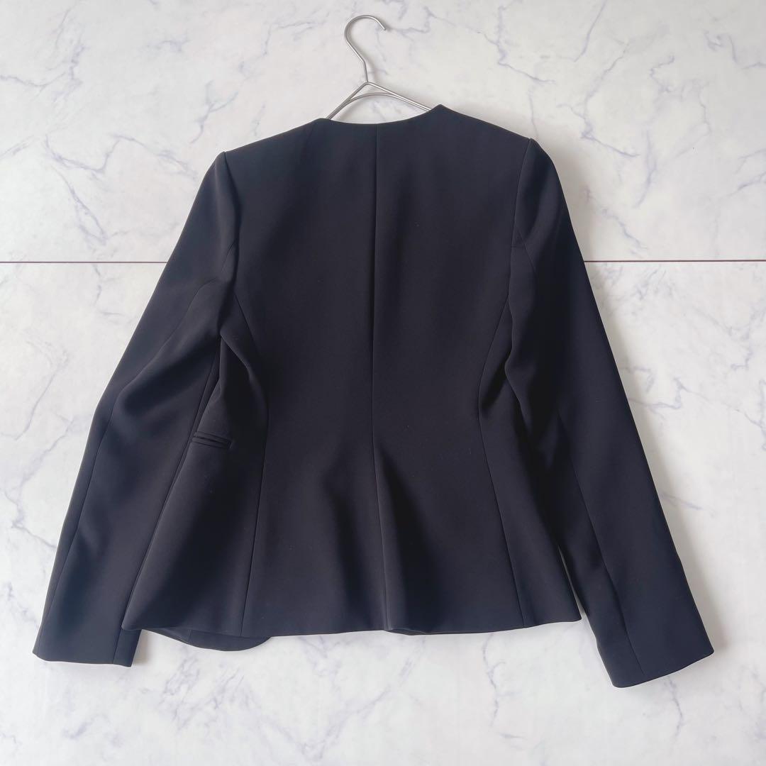 【未使用級】Theory LINDRAYIA ノーカラージャケット ボタンレス