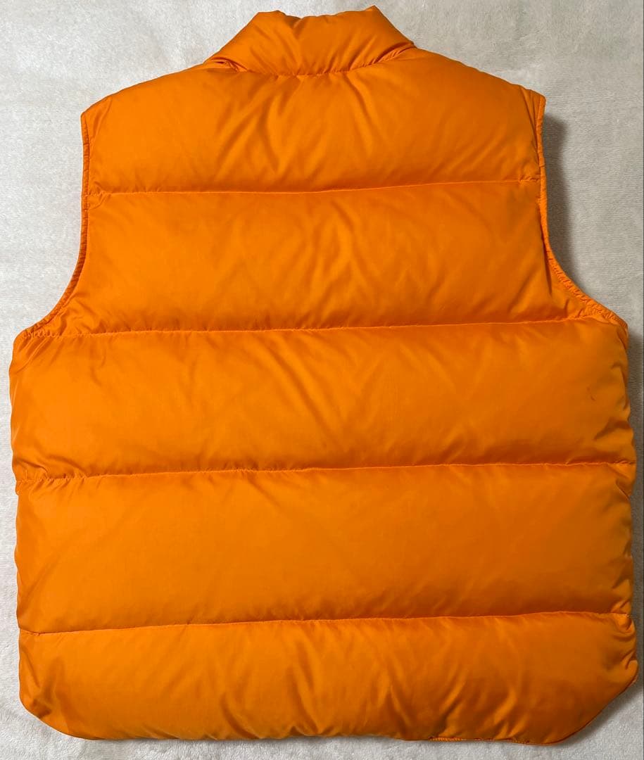90s 人気のマンゴーオレンジ エルエルビーン ダウンベスト