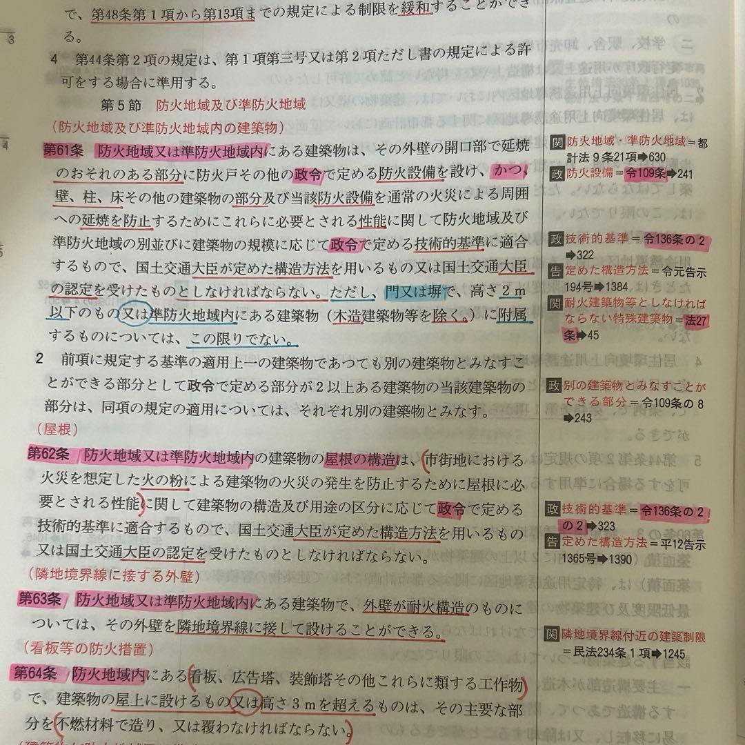 【線引き済み】2026年度 一級建築士 日建 法令集