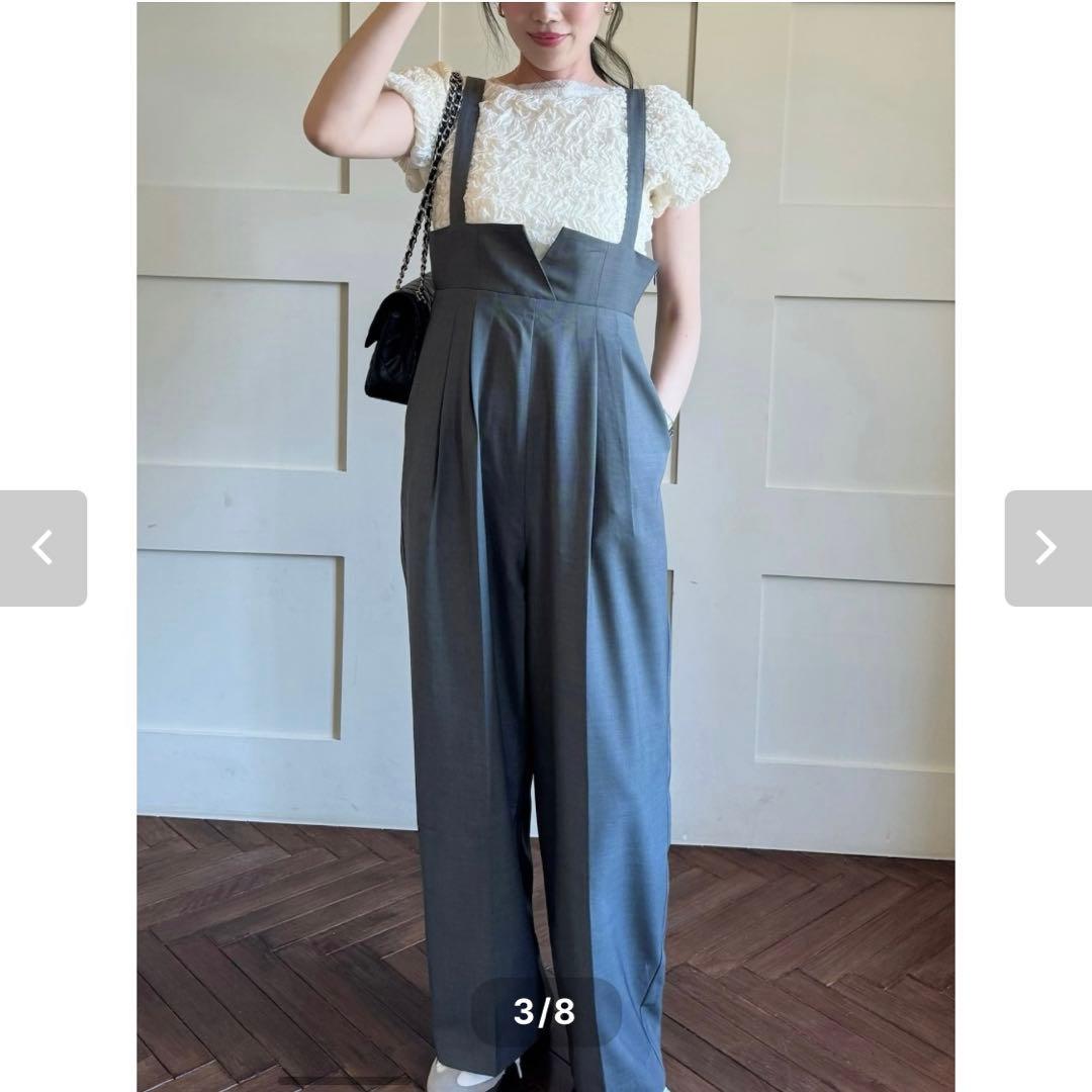 rimir/リミル ハイウエストサロペット [new!! -gray-]