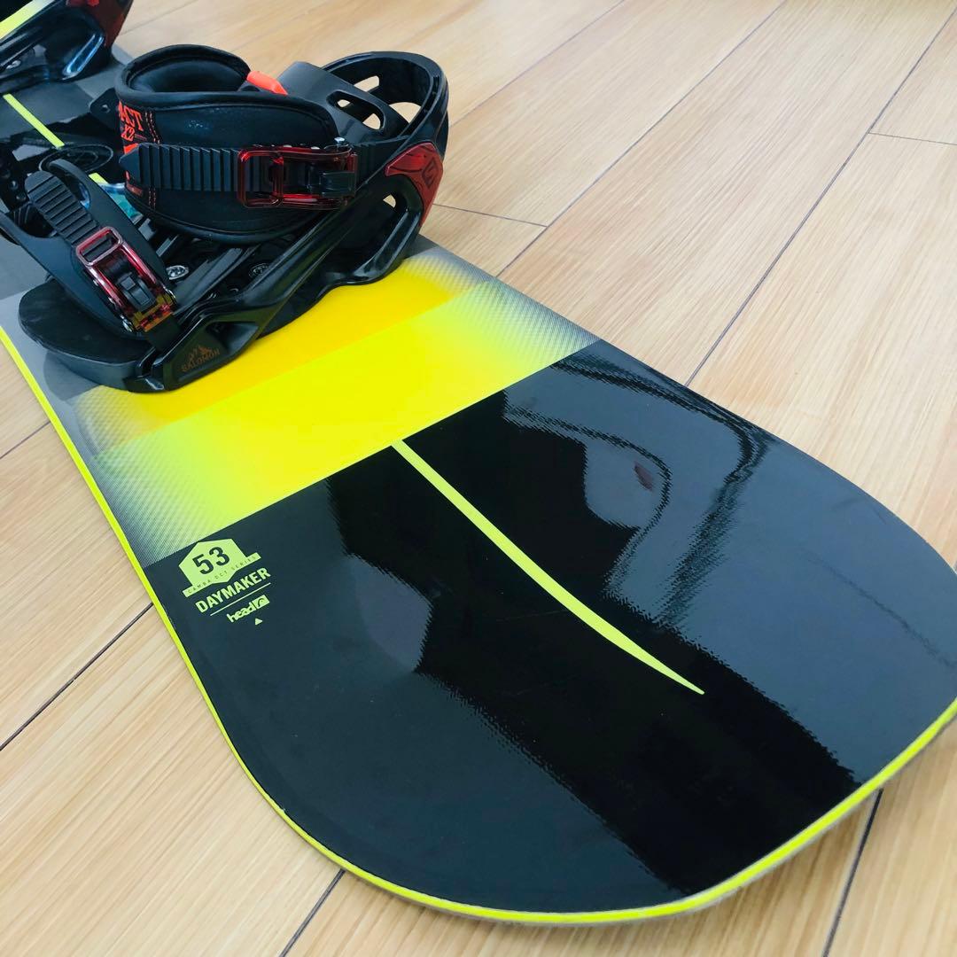 【美品】HEADスノーボード 153cm バインディングSALOMON