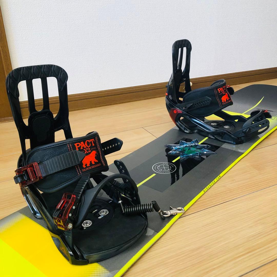 【美品】HEADスノーボード 153cm バインディングSALOMON