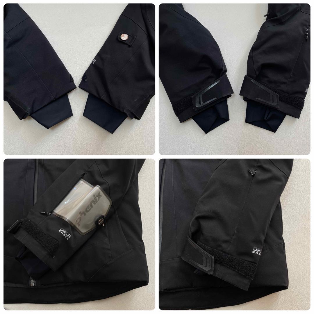 6687【美品】フェニックス　スキージャケット　チケットホルダー付　ブラック