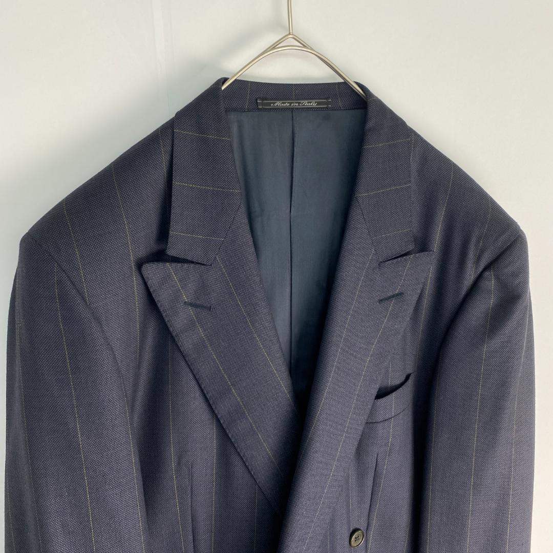 ジャンニヴェルサーチ　スーツ　ダブルスーツ　ストライプ　ヴィンテージ