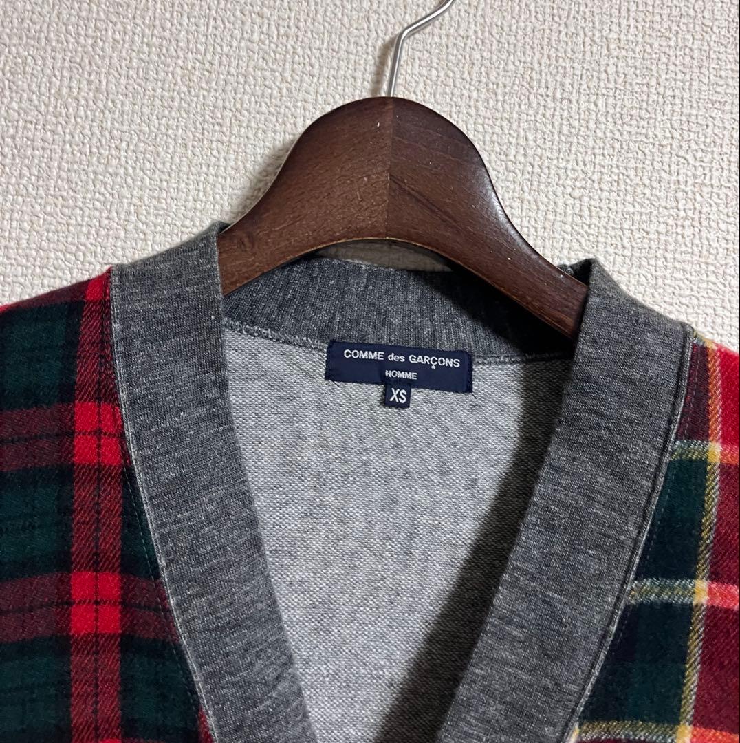 COMME des GARCONS HOMME パッチワークカーディガン
