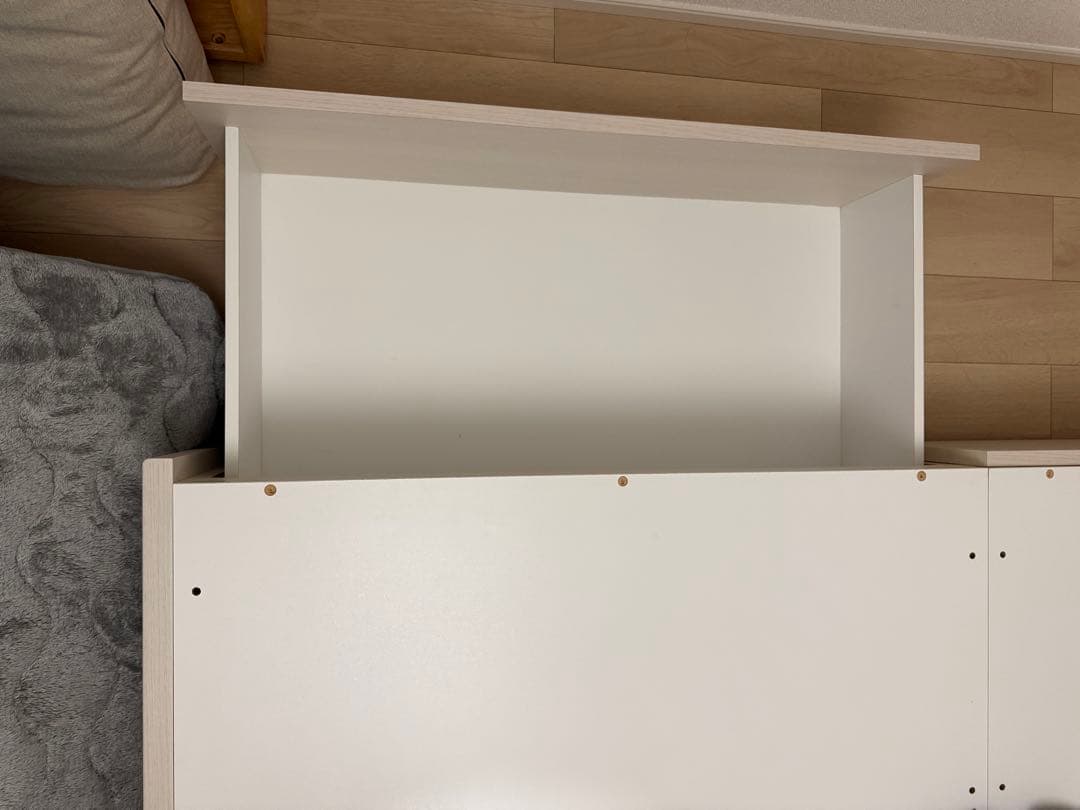 ニトリのセミダブル棚・サイド収納付きベッドフレーム(NS-003 深型/すのこ)