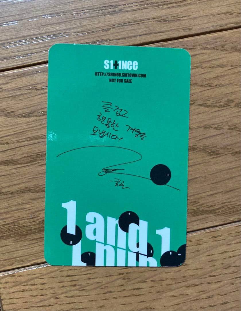 SHINee 1 And 1 CD アルバム トレカ フォトカード ジョンヒョン