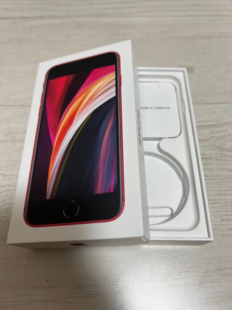 iPhone SE 第2世代 64GB レッド バッテリー100% 箱付き