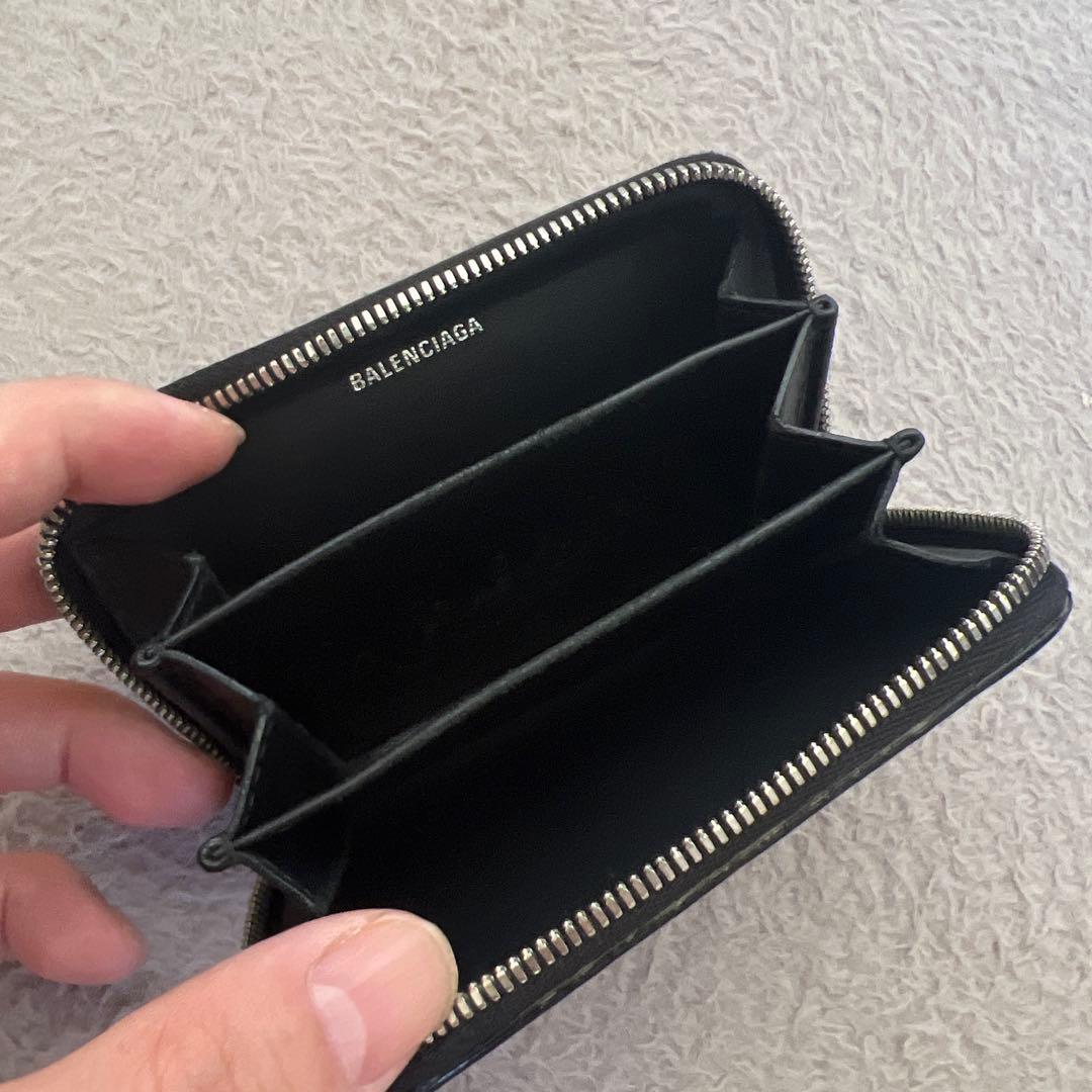 【美品】BALENCIAGA エブリデイ レザー ケース ブラック