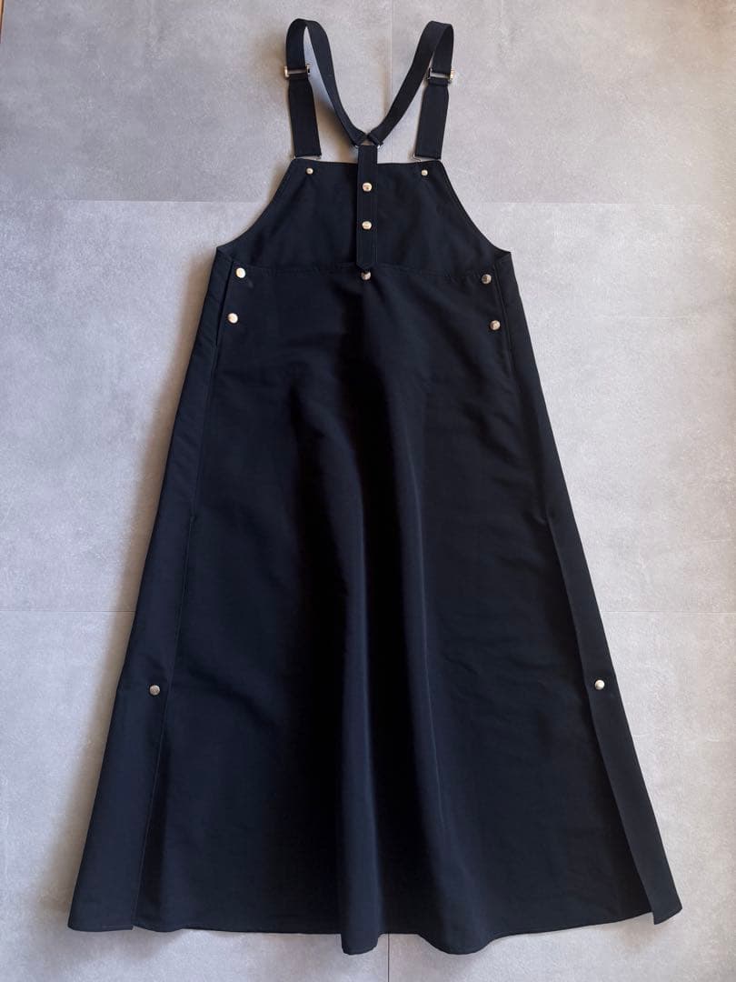 【美品✨】THE RERACS エプロンドレス ジャンパースカート ブラック