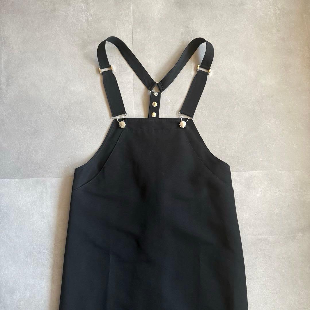 【美品✨】THE RERACS エプロンドレス ジャンパースカート ブラック