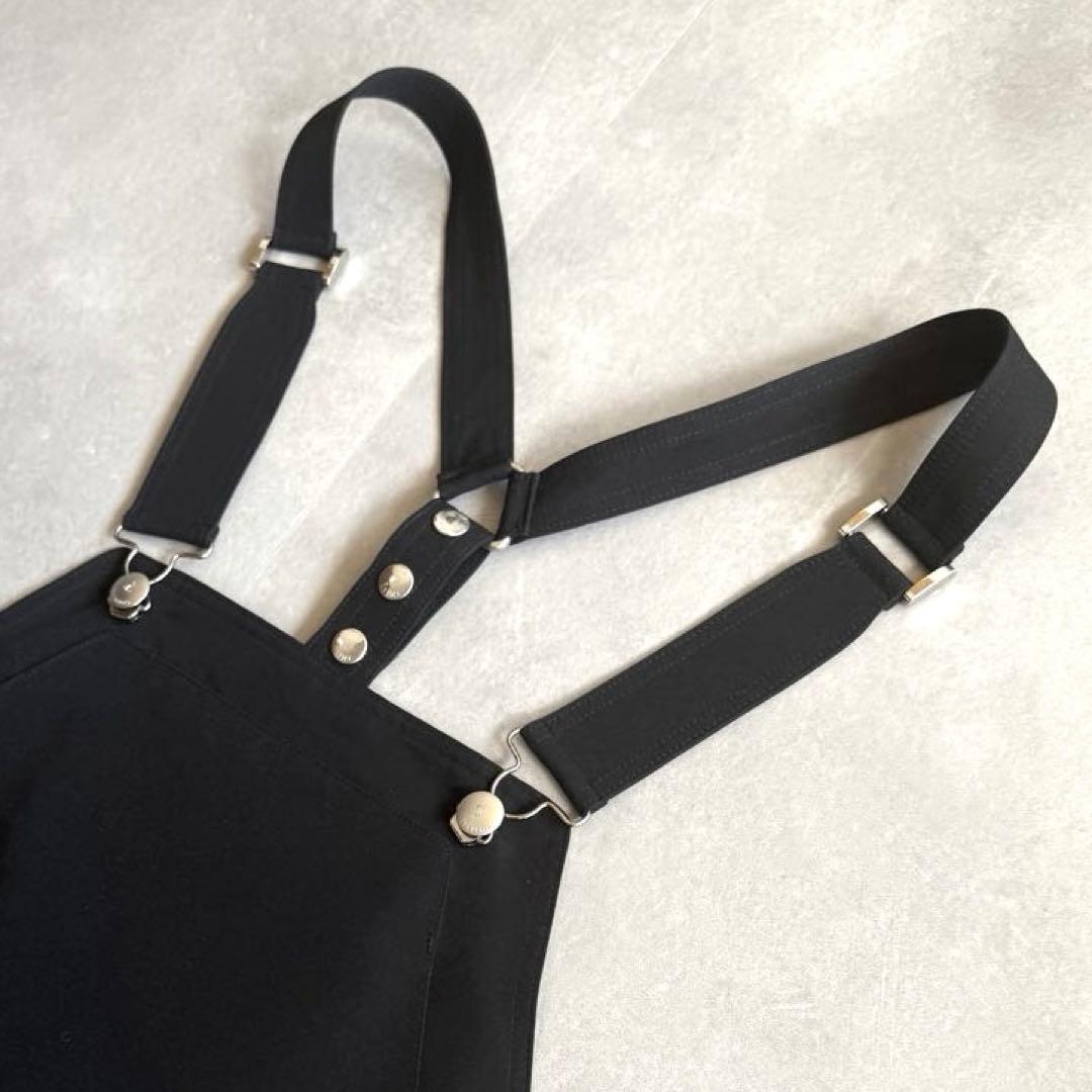 【美品✨】THE RERACS エプロンドレス ジャンパースカート ブラック