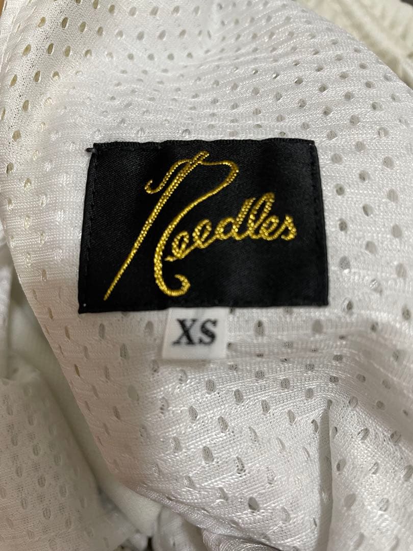 Needlesホワイト ストライプ トラックパンツ