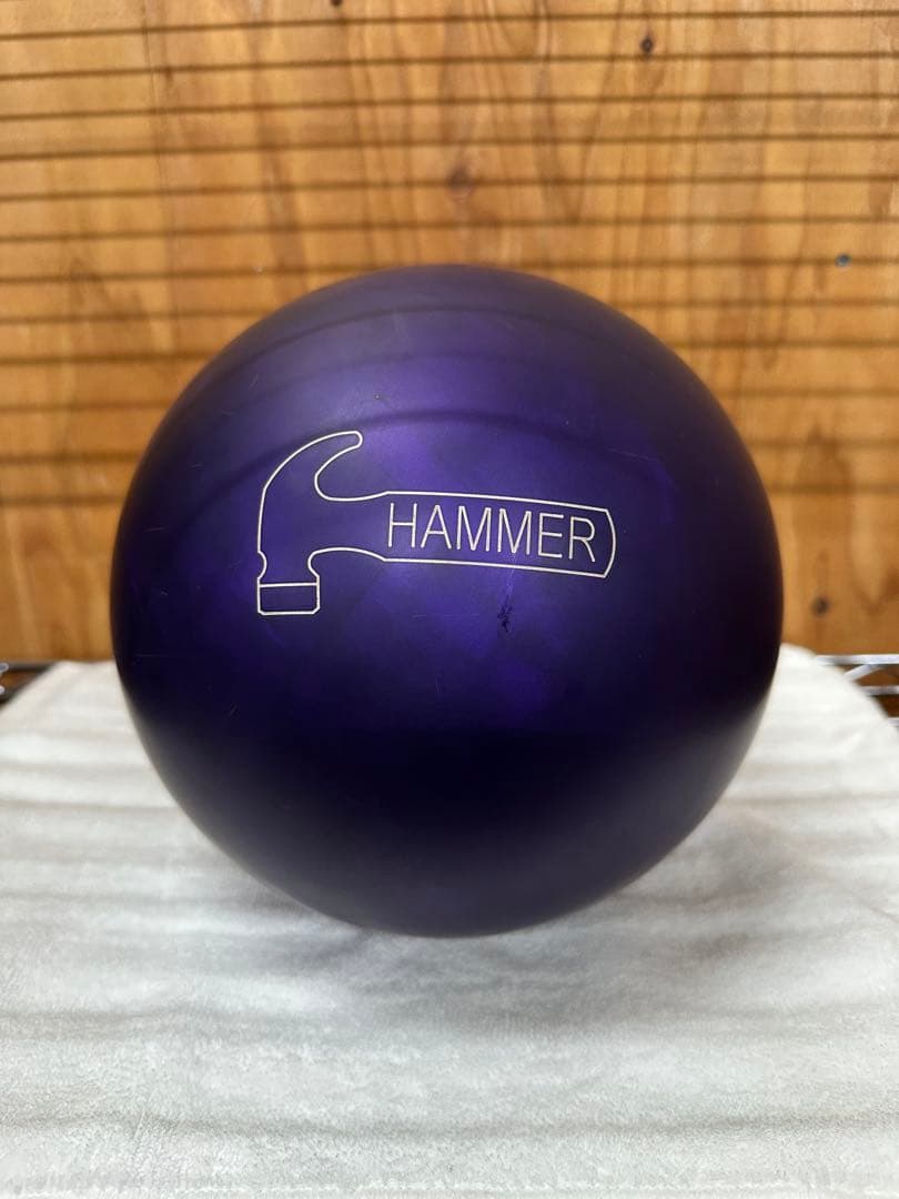 ⭐️美品⭐️ パープルパールウレタンボウリングボール　15ポンド