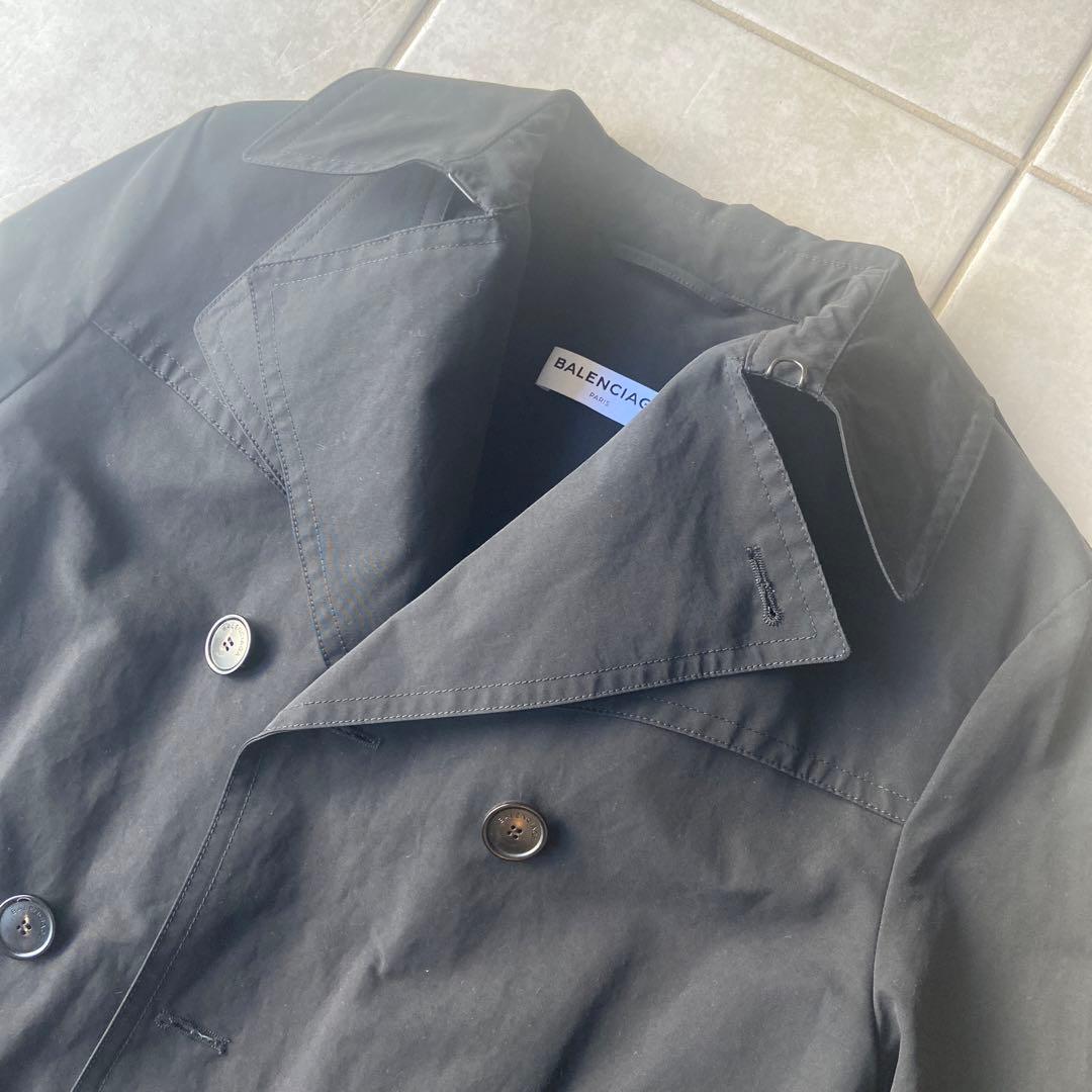 BALENCIAGA バレンシアガ　スイングトレンチコート　ブラック
