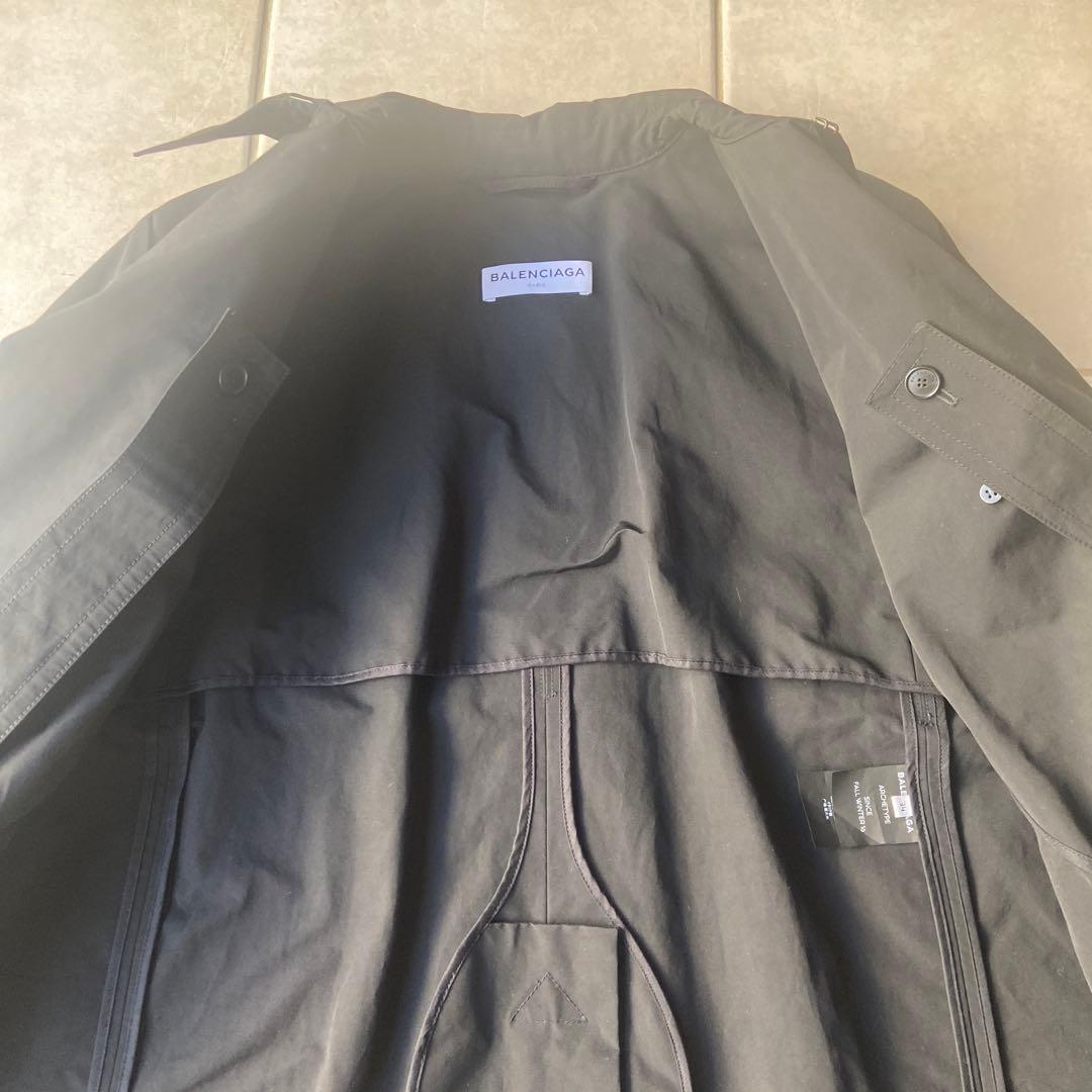 BALENCIAGA バレンシアガ　スイングトレンチコート　ブラック
