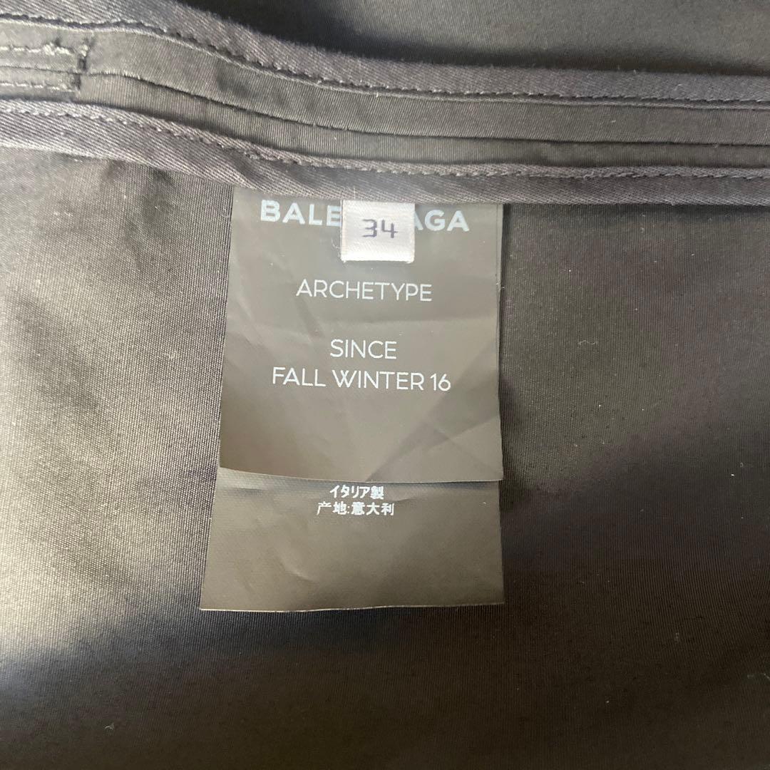 BALENCIAGA バレンシアガ　スイングトレンチコート　ブラック