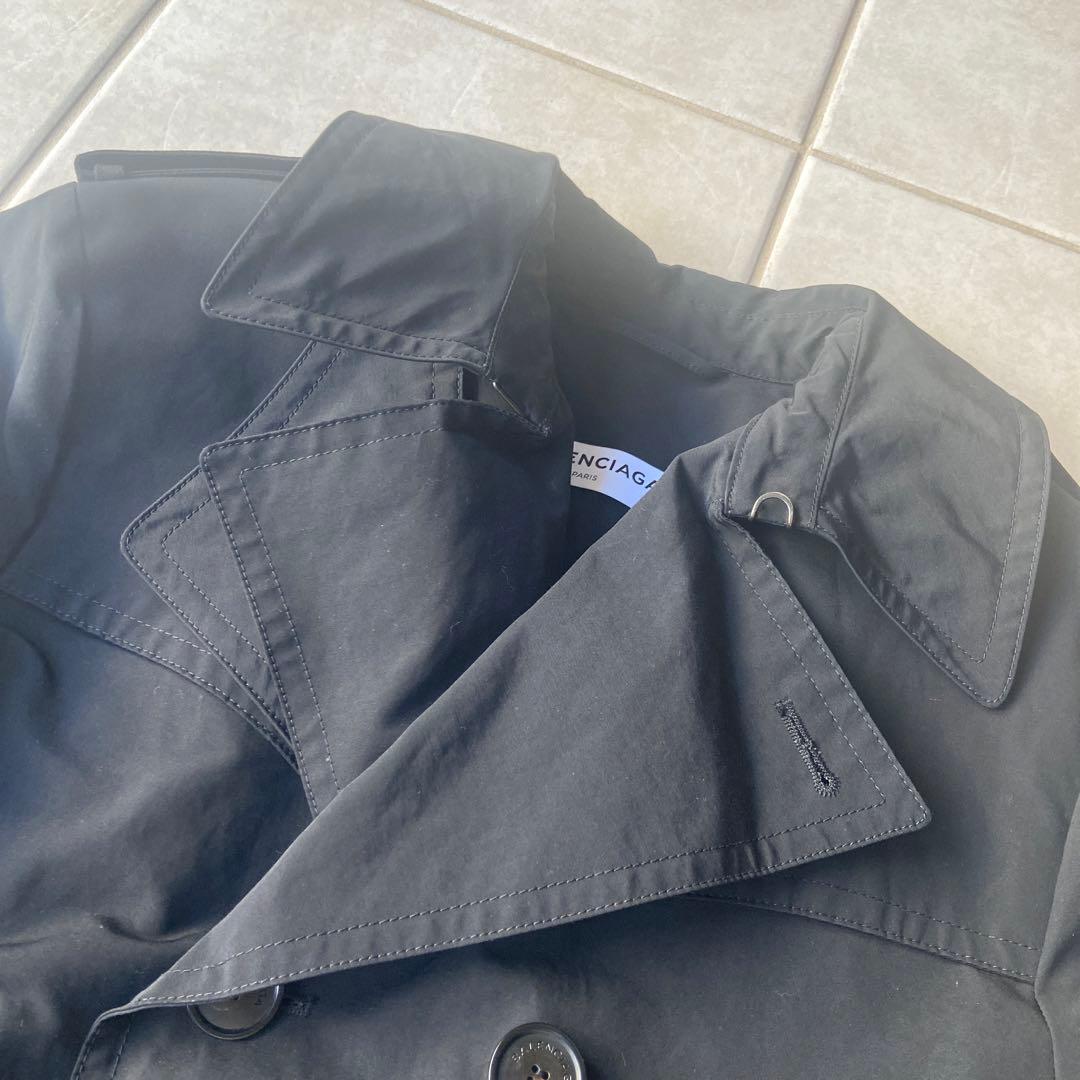 BALENCIAGA バレンシアガ　スイングトレンチコート　ブラック