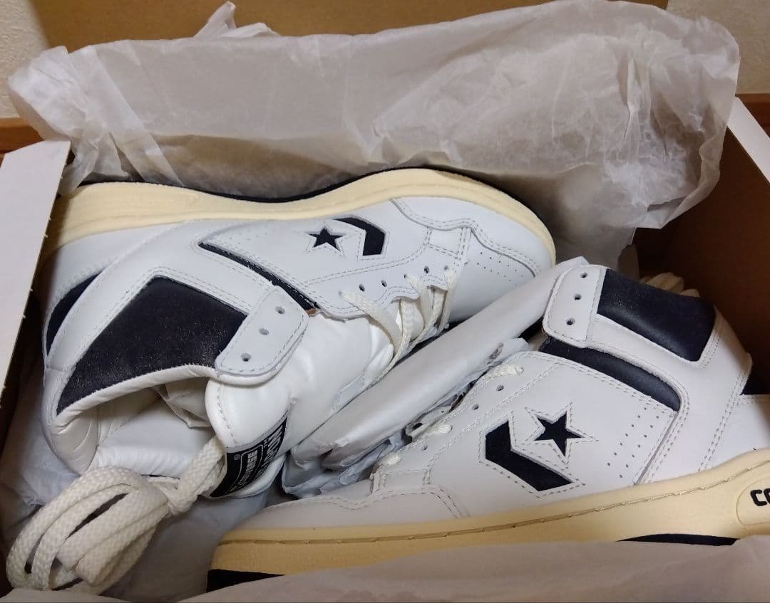 【新品未使用】Converse Weapon ホワイト/ネイビー　 ハイカット