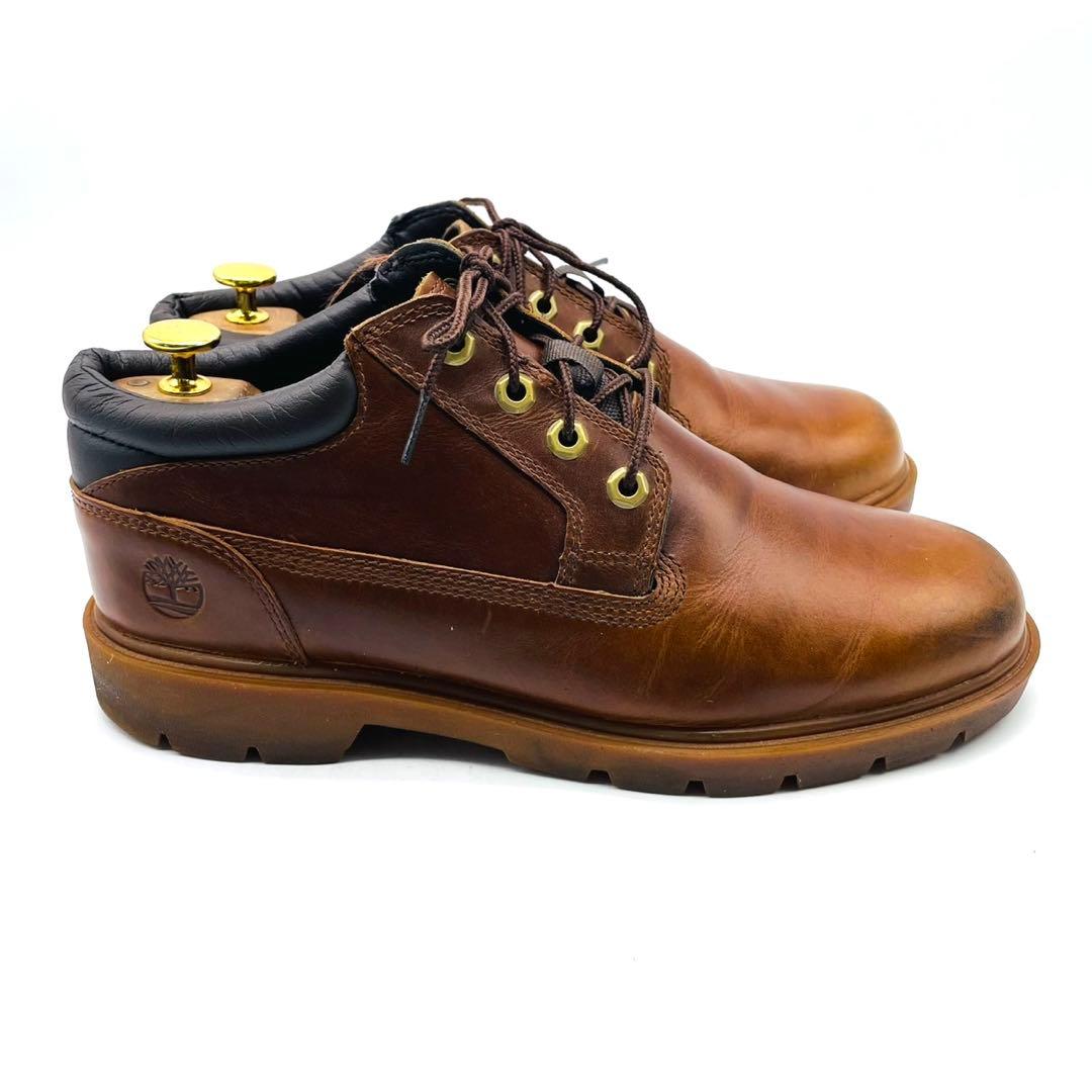 極上本革 ティンバーランドBASIC OX レザー ショートブーツ ブラウン27