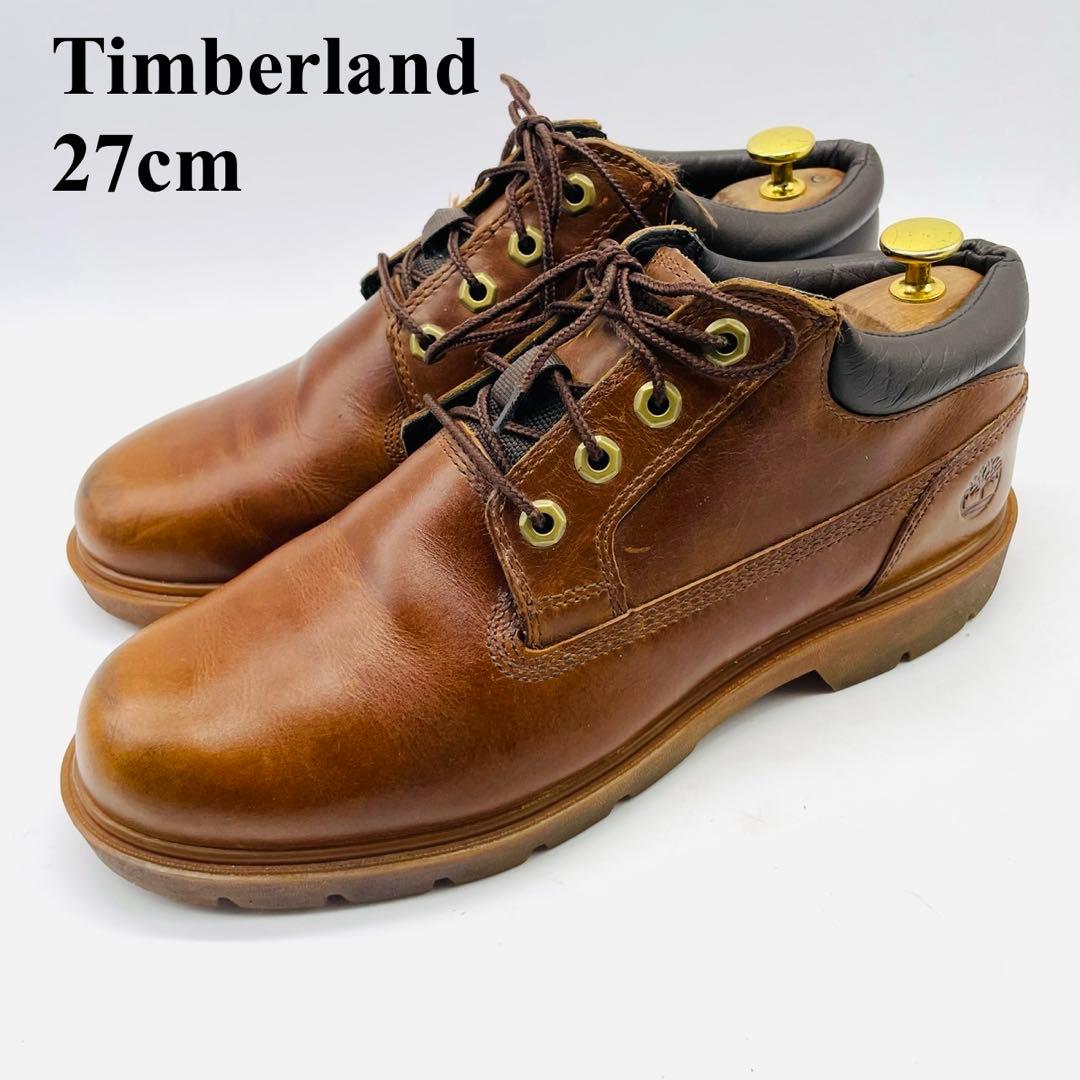 極上本革 ティンバーランドBASIC OX レザー ショートブーツ ブラウン27