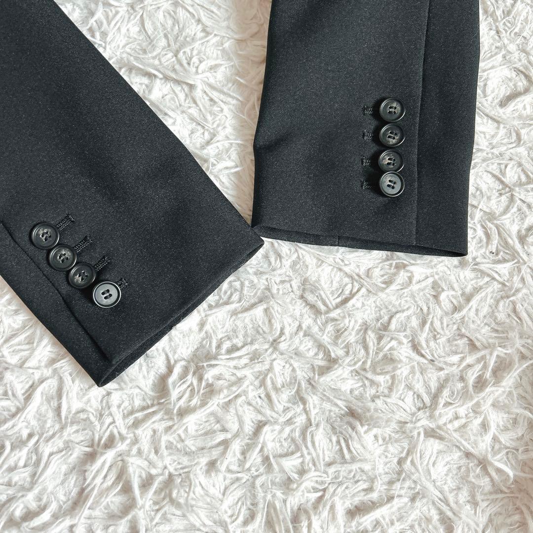 極美品⁂セオリー⁂オーバーラップジャケット　テーラード　ブラック　黒　M