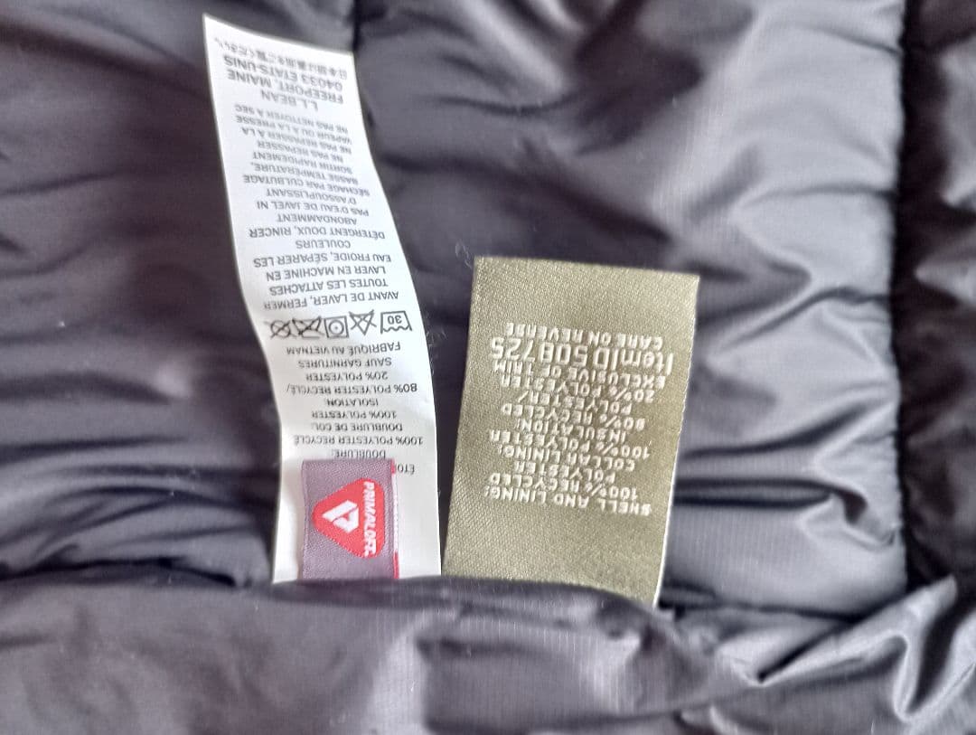 L.L.Beanカタディン プリマロフト パファ−ジャケット未使用